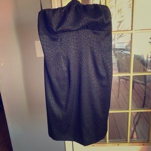 Maternity Strapless Snake Print Dress